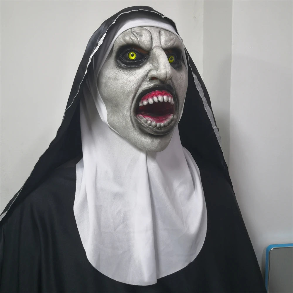 イベント・ハロウィングッズ｜ホラー修道女風マスク