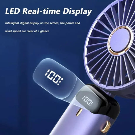 |イベント・ノベルティ用品 | 折りたたみ式 LEDディスプレイ付きミニファン