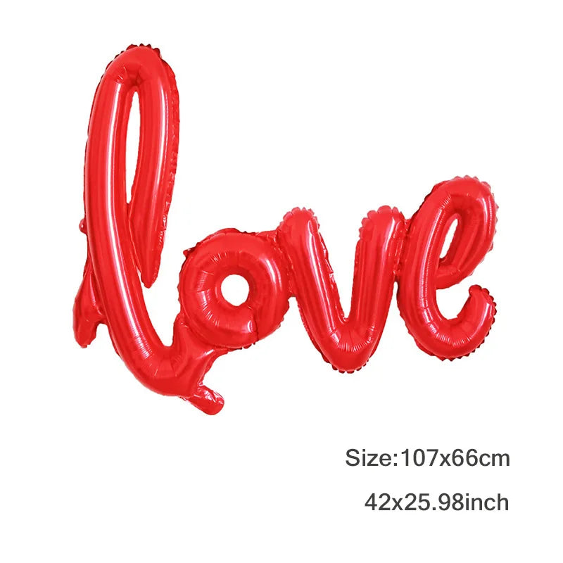 ハート型バルーン バレンタインデー装飾
