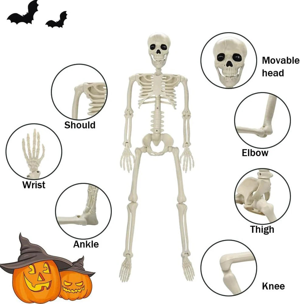イベント・ハロウィングッズ｜40cm可動式スケルトン人形