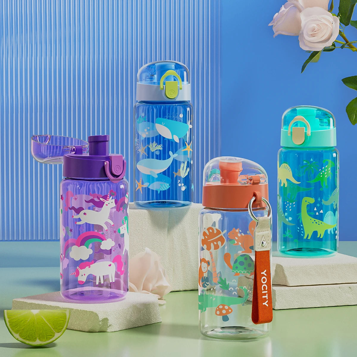 |イベント・ノベルティ用品 | 可愛いイラスト入りウォーターボトル | 550ml