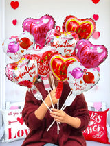 ロマンチックバレンタインハートバルーン10個セット