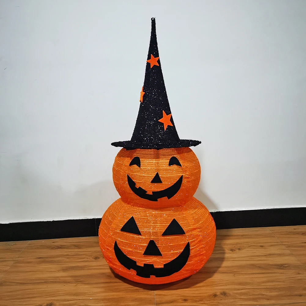 イベント・ハロウィングッズ｜LEDライト付きスタンドパンプキンランタン
