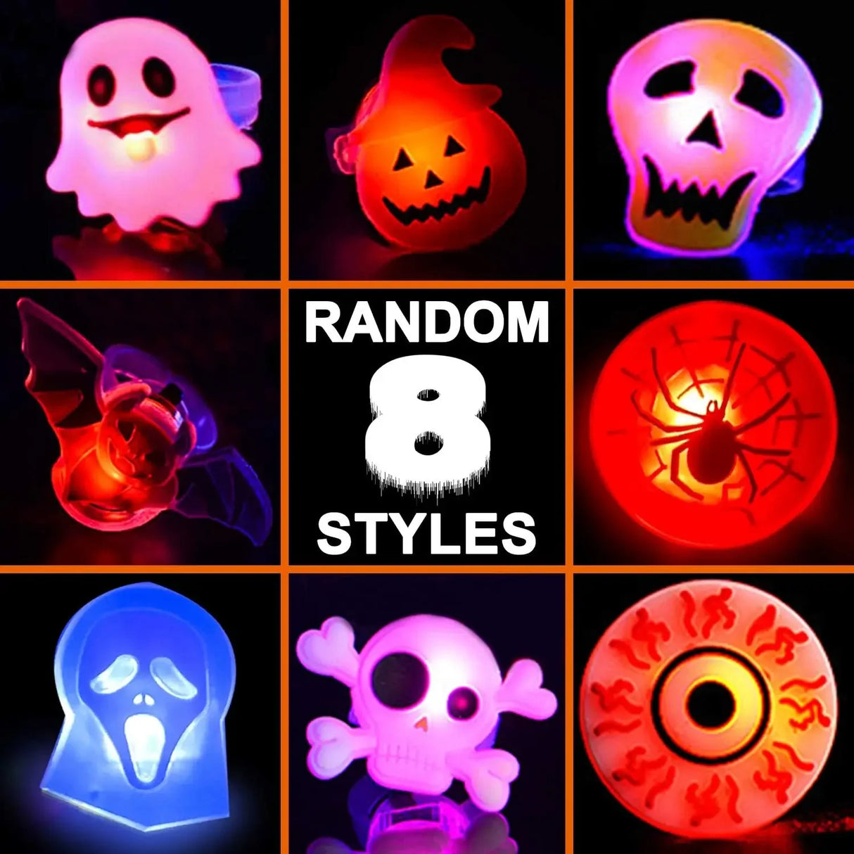 ハロウィンLEDグローリング 光るフィンガーリング