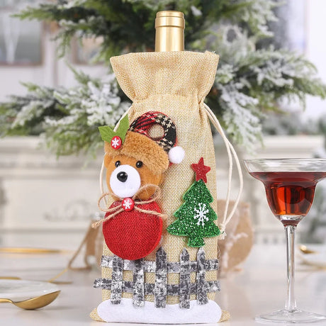 イベント・クリスマス装飾｜ワインボトルラッピング用カバー