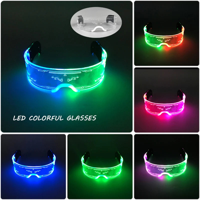 イベント・ハロウィングッズ｜パーティー用 LEDライトで光る！メガネ