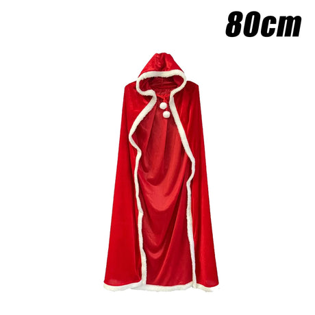 イベント・クリスマスグッズ｜クリスマスサンタ風ポンチョ(丈80c/120c/150c)