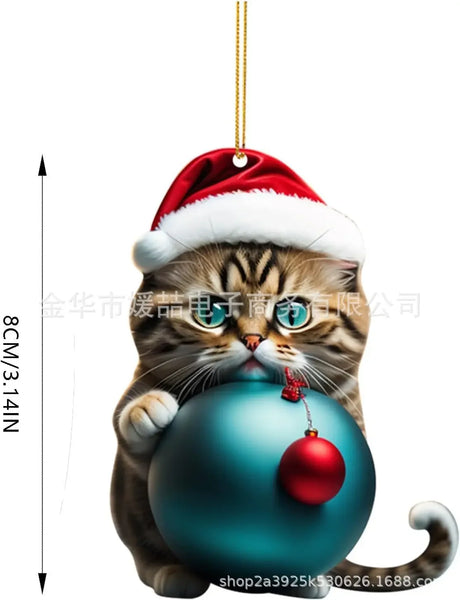 【クリスマス・インテリア装飾】猫・スノーマンなどの可愛いオーナメント（13パターン）