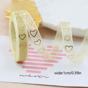 バレンタインデー用ハート柄片面プリントリボン