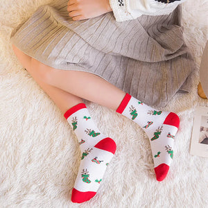 |クリスマスグッズ・ ノベルティ用品 |  クリスマス柄 ソックス5足組 | フリーサイズ