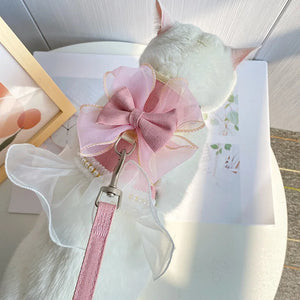 イベント・パーティーグッズ｜蝶結びデザインの猫用ハーネスリーシュ