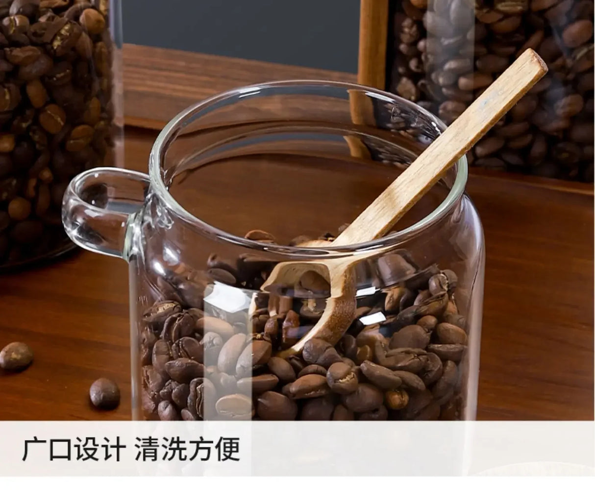|イベント・ノベルティ用品 | ガラスシールと木製蓋付き保存瓶 | 400ml/600ml/900ml