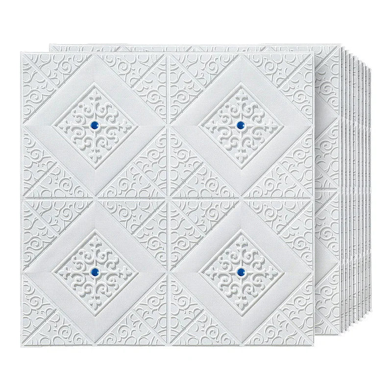 【DIY用】３Dアンティーク調タイル風ステッカー 70x70cm(5pcs/10pcs）