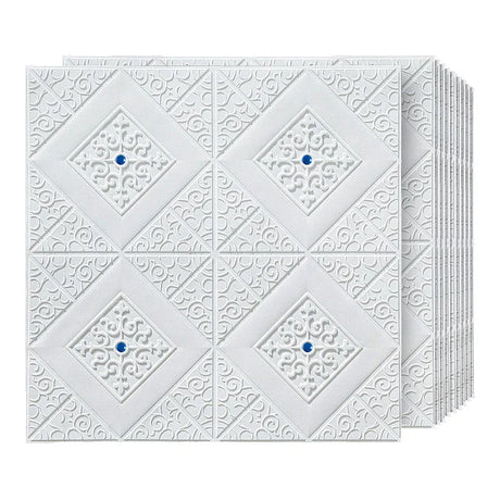 【DIY用】３Dアンティーク調タイル風ステッカー 70x70cm(5pcs/10pcs）