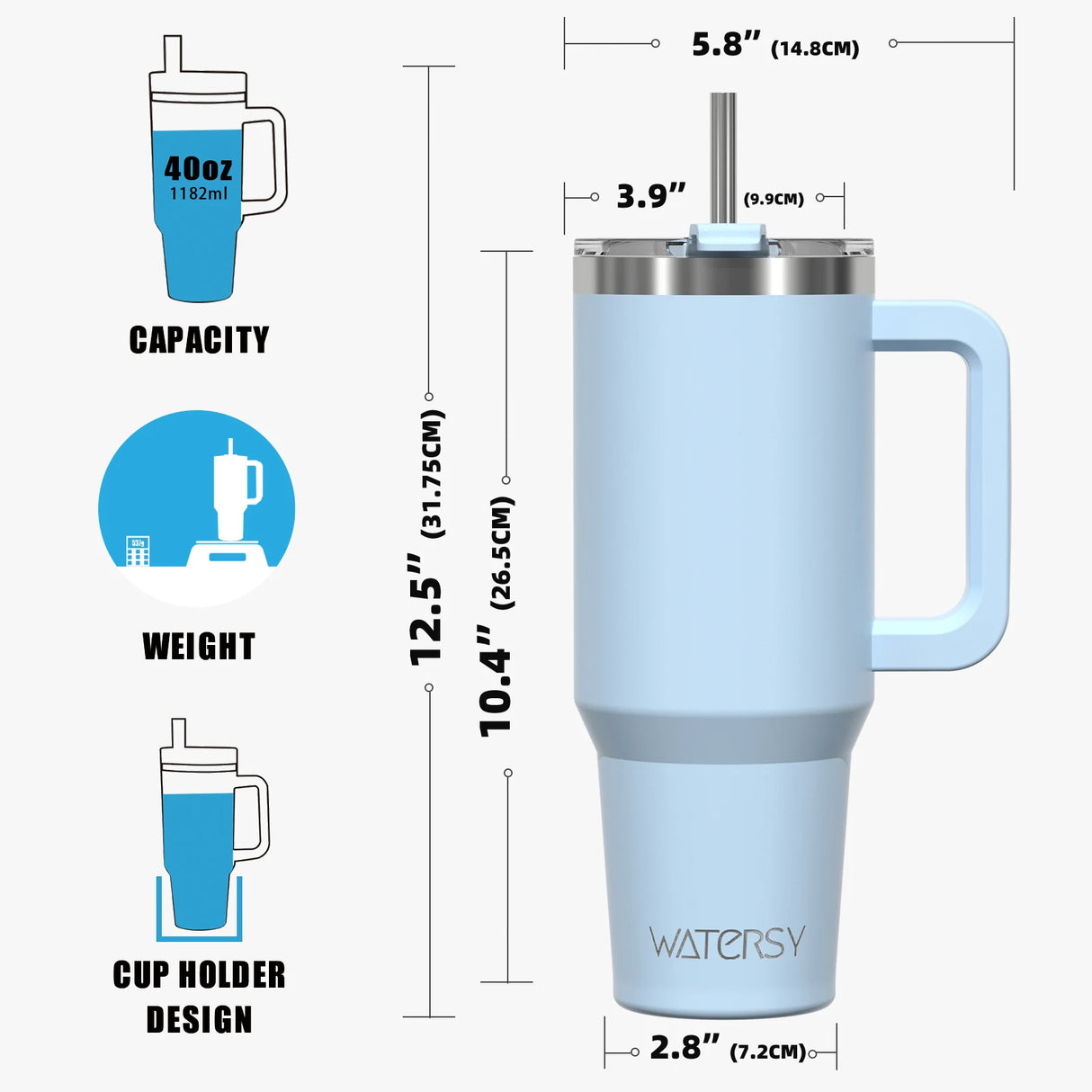 |イベント・ノベルティ用品 | 大容量断熱ストロー付タンブラー | 891ml | 1182ml