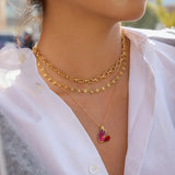 ヴィンテージレッド ラブフープジュエリーセット