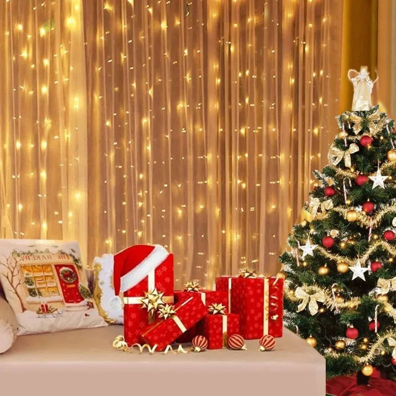 イベント・クリスマス装飾｜LEDカーテンライト USB接続(幅3M/4M/6M)