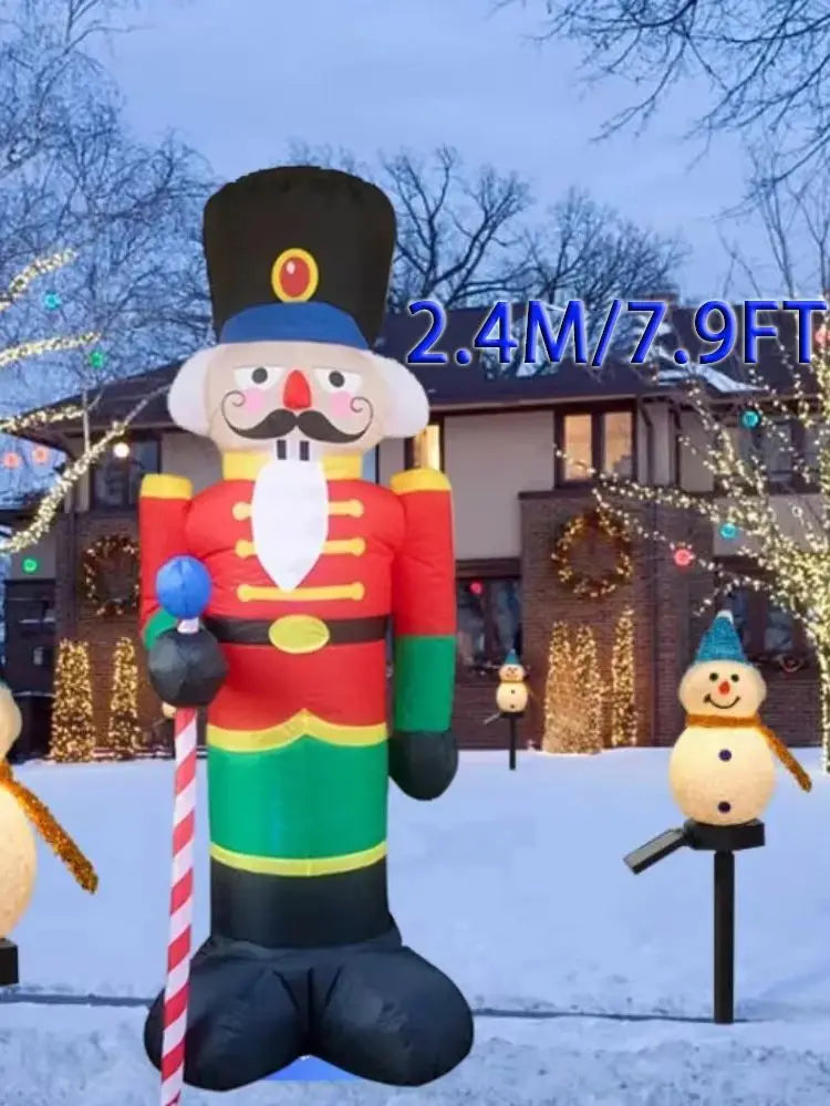 イベント・クリスマス装飾｜LEDライト付きくるみ割り人形 2.4m
