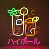 和風LEDネオンサイン（ネオン看板） ドリンク看板