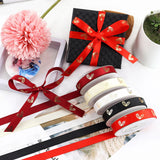 バレンタインデー用ハート柄片面プリントリボン