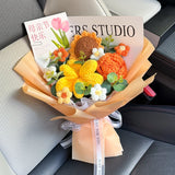 手作りかぎ針編みの花束 母の日ギフト