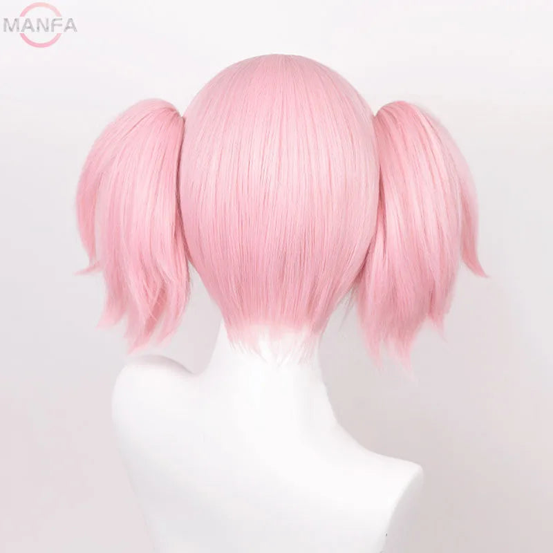 イベント・ハロウィングッズ｜鹿目まどか風コスプレ用 耐熱性ウィッグ ピンク(30cm)