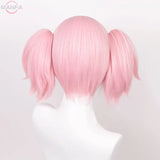 イベント・ハロウィングッズ｜鹿目まどか風コスプレ用 耐熱性ウィッグ ピンク(30cm)