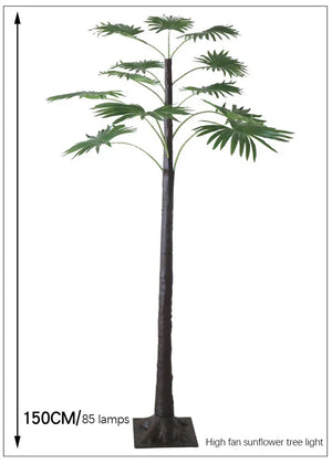 イベント装飾・インテリア｜ヤシの木デザインLEDテーブルランプ 55CM