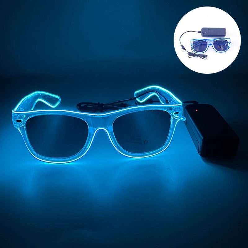 イベント・ハロウィングッズ｜パーティー用 LEDライトで光る！メガネ