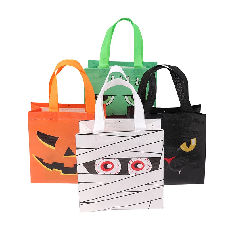 イベント・ハロウィングッズ｜不織布お菓子トートバッグセット