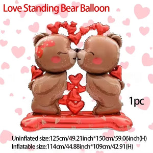 60インチ ラブテディベア型バルーン