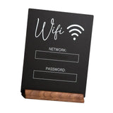 再利用可能なWiFiパスワードサインホルダー
