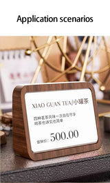 無垢材縦型カードホルダーディスプレイ