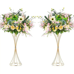 結婚式・インテリア装飾｜ゴールドアイアン製花瓶2個セット