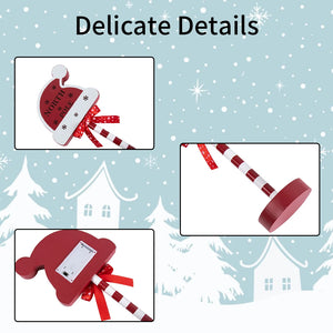 【 LEDライト】クリスマスデコレーション 木製ストリートサイン風 ライト