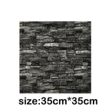 【DIY用】レンガ風ステッカー 35x35cm/ 70cmx15cm(12pcs）
