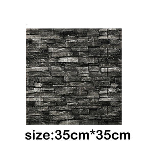 【DIY用】レンガ風ステッカー 35x35cm/ 70cmx15cm(12pcs）