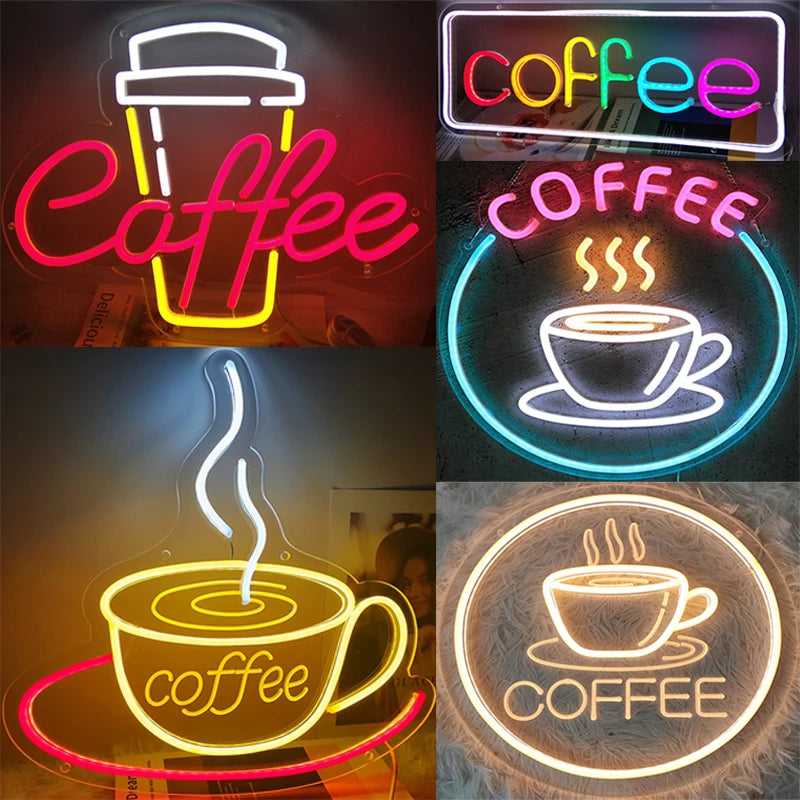 Coffee／Tea／Bar　LEDネオンサイン