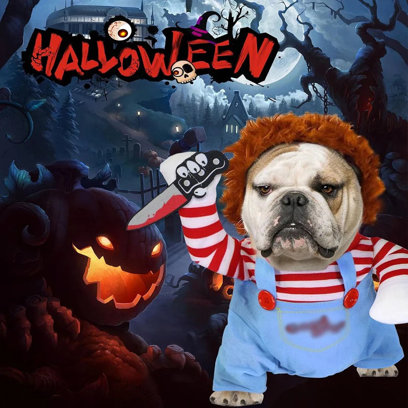 イベント・ハロウィングッズ｜犬用ホラー映画コスチュームセット