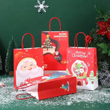 イベント・クリスマス装飾｜クリスマス柄クラフト紙バッグセット(S/M)