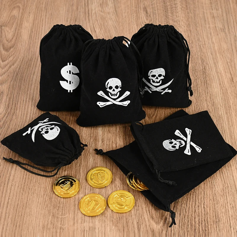 イベント・ハロウィングッズ｜海賊テーマギフトバッグ 10個セット 子供用