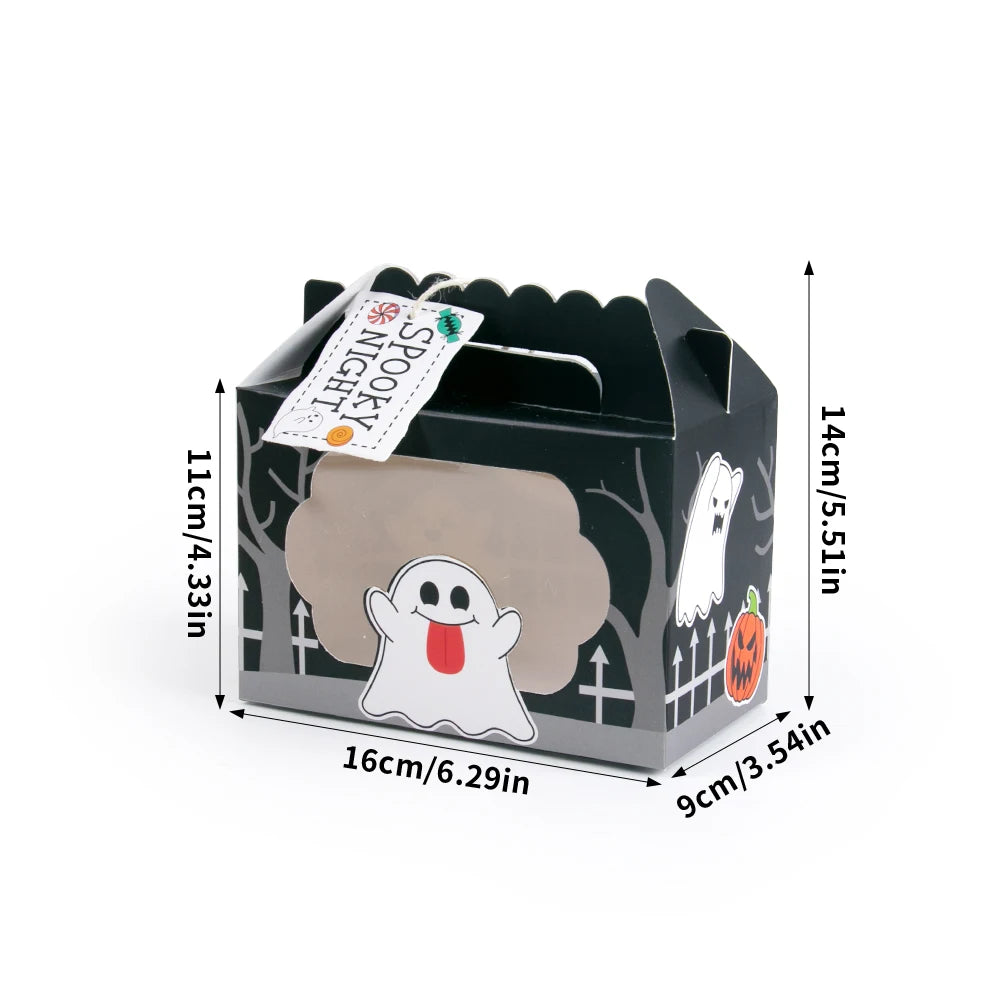 イベント・ハロウィングッズ｜紙製トリートボックス 4個セット