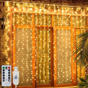 イベント・クリスマス装飾｜LEDカーテンライト USB接続(幅3M/6M)
