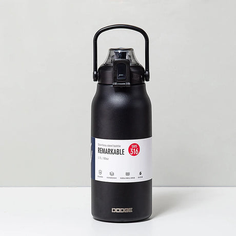 |イベント・ノベルティ用品 | 大容量サーモボトル ストロー付き ステンレス | 1.7L