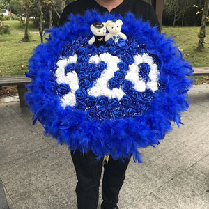 パーティー・インテリア装飾｜キラキラ光るローズ・ブーケ用花材（長さ約27㎝）