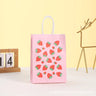 |ノベルティ用品 | イチゴ柄紙ギフトバッグセット | 21x15x8c