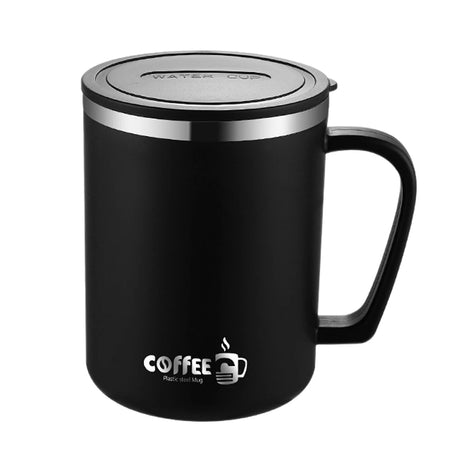 |イベント・ノベルティ用品 | 二重断熱フタ付きステンレスマグカップ | 480ml