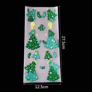 イベント・クリスマス装飾｜ギフト用 ビニール製バッグ (50枚セット)