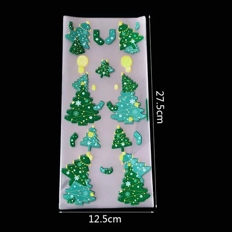 イベント・クリスマス装飾｜ギフト用 ビニール製バッグ (50枚セット)