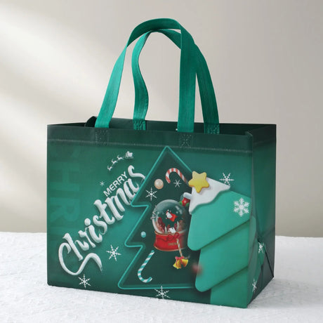 イベント・クリスマス装飾｜防水ギフト用クリスマス柄トートバッグ